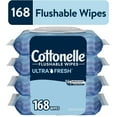 thumbnail image 3 of (4 pack) Cottonelle Ultra Fresh Flushable Wet Wipes, 4 Flip-Top Packs, 3 of 11