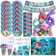 thumbnail image 2 of Decoración para fiesta de cumpleaños de La Sirenita, Princesa Ariel, servilletas de papel, platos, vasos, manteles, globos, suministros para baby shower para niños, 2 of 5