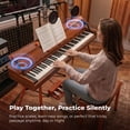 thumbnail image 6 of Ktaxon 88 Key Semi-Weighted Digital Piano with Piano Bench, 3-Pedal Unit, Flip-Top Cover Electric Keyboard, MIDI, for Beginners & Practice, 6 of 8