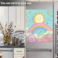 thumbnail image 3 of Yayeee Magnetic Dishwasher Cover for The Front Decoration Home Kitchen Machine Sticker Protector, Retro Blue Rainbow, 3 of 6