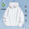 thumbnail image 2 of Manteau de Pêche pour Femmes et Hommes, Veste d'Exercice Extérieure à Manches Longues avec Capuchon et Fermeture Éclair, Mélange Respirant Polyester Spandex, Blocage UV, 2 of 8