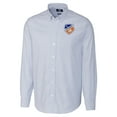 thumbnail image 2 of Men's-Cutter & Buck  Blue FC Cincinnati Stretch Oxford Stripe Long Sleeve Button-Down Shirt, 2 of 3