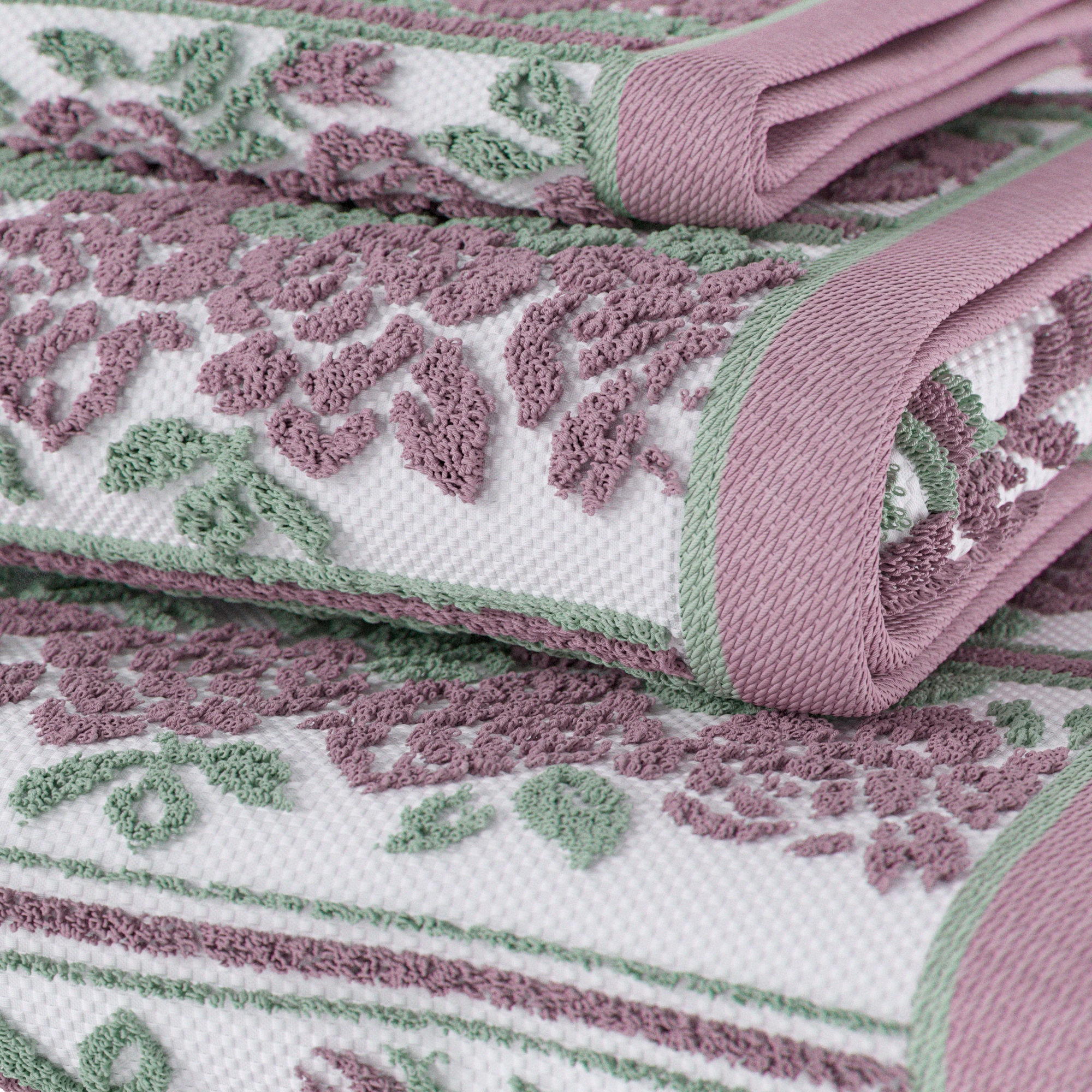 Beautiful Wallpaper Bath Towel, 56" x 30", Rose Pink