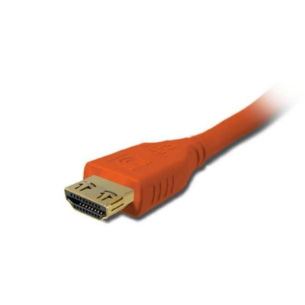 Comprehensive MHD-MHD-15PROORG MicroFlex Pro AV-IT Câble HDMI Haute Vitesse Série avec Jet ProGrip 15 ft.&44; Orange