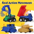 thumbnail image 5 of Juego de Vehiculos Liberty Imports 2999 Set de 36 Piezas con Retroceso Construccion Carreras y Militares, 5 of 5