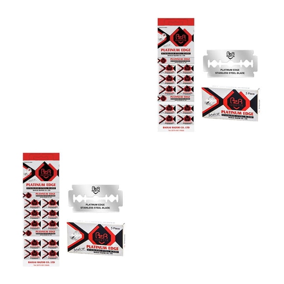 Cuchillas de afeitar Qarigey acero inoxidable para hombres afeitado preciso y limpio
