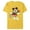 Yellow, variant on Disney Vintage Minnie Mouse Retro Holiday - Short Sleeve Blended T-Shirt for Adults - Customized-Yellow