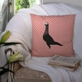 thumbnail image 3 of Animal Art Checkboard Design Fabric Decorative Pillow, 3 of 4
