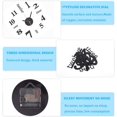 thumbnail image 3 of Reloj de pared 3D DIY, 2 piezas de reloj de pared grande DIY, reloj de pared grande sin marco, pegatina de espejo 3D, péndulo silencioso de metal, reloj de pared moderno de metal, decoración de sala de estar Vhermosa WLJ-3600, 3 of 5