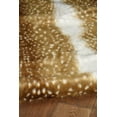 thumbnail image 5 of Linon Faux Hide Area Rug Collection, Beige and White Antelope, 5' x 6'6" Cowhide Shape, 5 of 6