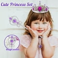 thumbnail image 2 of Princess Dress Up for Little Girls, Purple Princess Cape with Crown 7PCS Dress Up Toys Gift Set for Girl 3-8 Years, 2 of 7