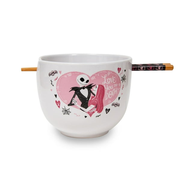 Disney The Nightmare Before Christmas Jack and Sally Ramen Bowl With ...