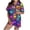 44-Multicolor, variant on SwiftWear Spooky & Sweet Halloween Pajama Set for Women - Short Sleeve Sleepwear & Lounge Set, Ghost Bat Pumpkin Print Top with Shorts Pink
