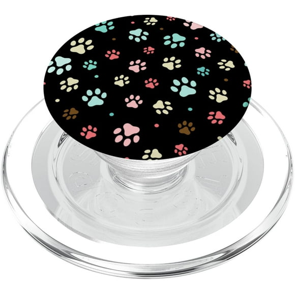 Patrón PopSockets PopGrip para MagSafe Animal Art con estampado de patas