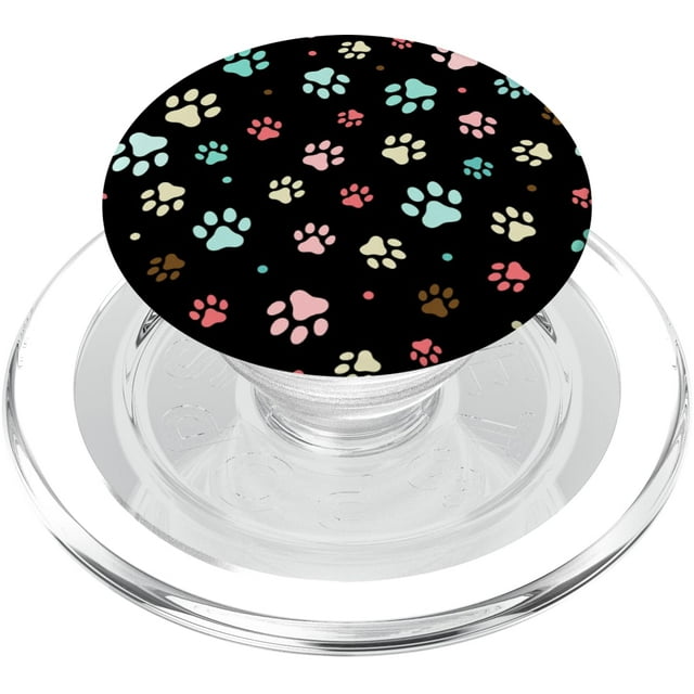 Patrón PopSockets PopGrip para MagSafe Animal Art con estampado de patas