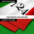 thumbnail image 5 of G128 Combo Pack: 6 Ft Tangle Free Spinning Flagpole (Silver) & Alamo 1824 Flag 3x5 Ft Printed 150D Polyester, Brass Grommets (Flag Included) Aluminum Flag Pole, 5 of 9