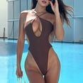 thumbnail image 2 of Pxiakgy Maillot de Bain une Pièce Femme Maillot de Bain pour Femme Col Maillot de Bain Découpé String 1 Maillot de Bain Maillots de Bain pour Femme E + m, 2 of 6