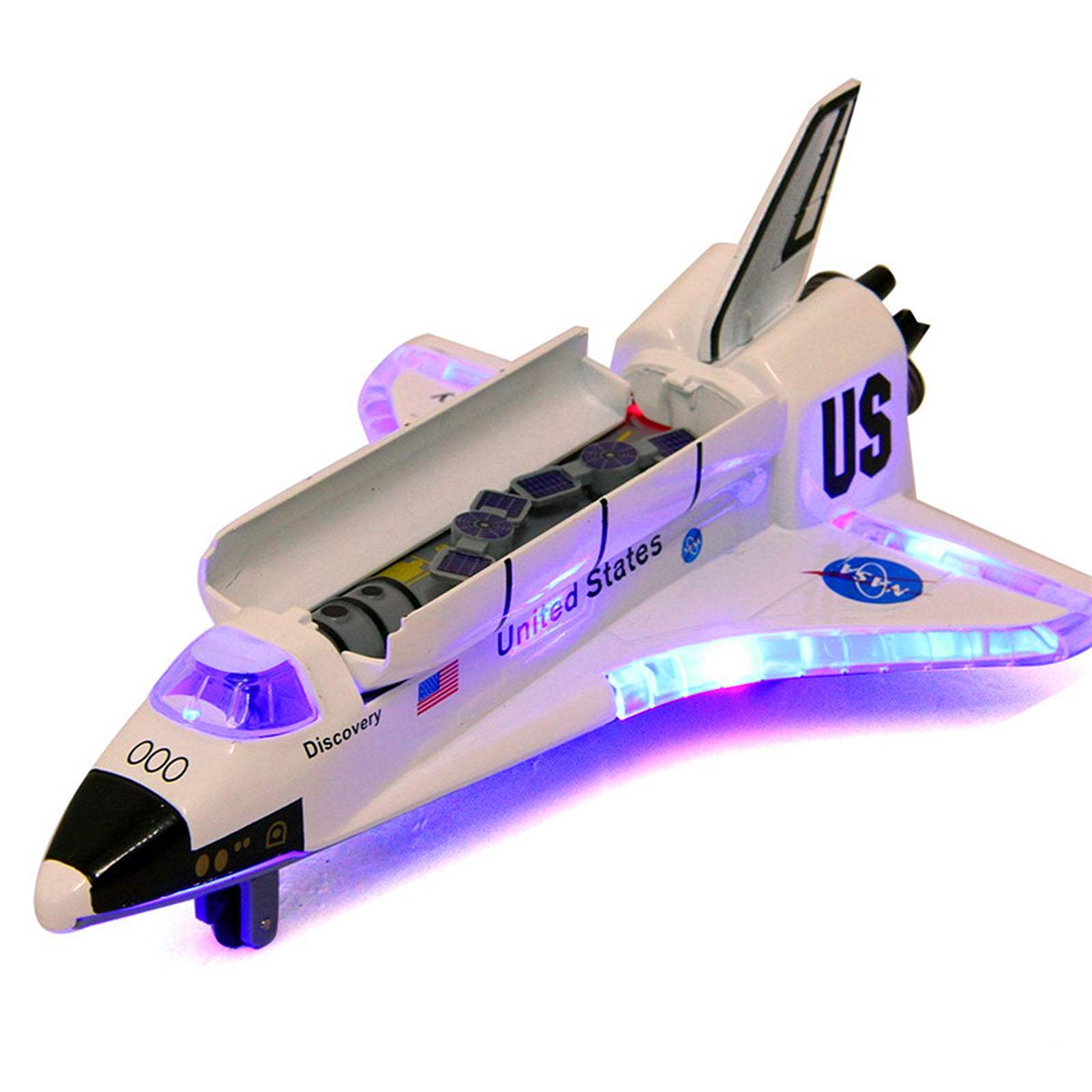 USA NASA Space Shuttle Discovery COLUMBIA 8" with Light & Sound Diecast Model 