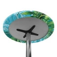 thumbnail image 7 of SEANATIVE 24'' Diameter Round Table Top Cover Fitted Spandex Cocktail Tablecloth High Top Table Cover with Elastic Edged Elegant Table Decorations, Sea Turtle Tropical Monstera Leaf Wood Grain, 7 of 7