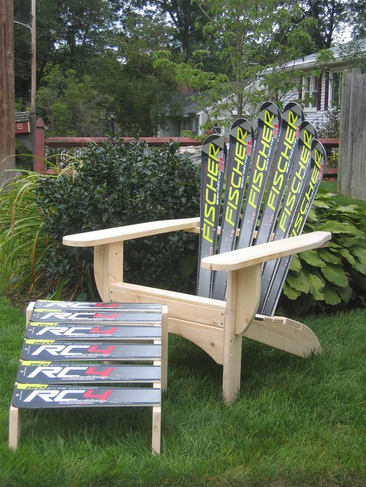 Snow Ski Adirondack Chair Ottoman Nordica Square Com Snow Ski Adirondack Chair Ottoman, Ski Adirondack Chair Kitchen