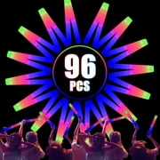 96 Pcs LED Foam Glow Sticks, Glow Sticks Bulk Light Up Party Favors For Kids 4-8 8-12 Glow In The Dark Party Supplies For Boys Girls Adults Halloween Wedding Birthday Christmas Gifts