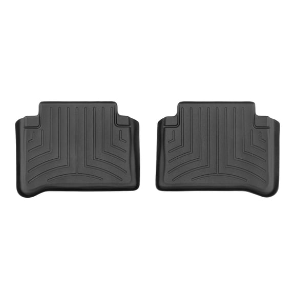 WeatherTech Custom Fit FloorLiners compatible with Mercedes CLS 55 AMG, CLS-Class, E-Class, CLS 63 AMG, E 55 AMG - 2nd Row (2-Piece Liner), Black