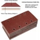 thumbnail image 4 of 25 hojas de lija para lijadora rectangular de 185 x 93 mm, 8 agujeros, grano 40, 60, 80, 120 y 180, óxido de aluminio para lijar y pulir con lijadoras Delta Bosch., 4 of 5