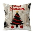 thumbnail image 2 of VOTRUDI 1 Pc Christmas Throw Pillow Cover - Polyester Washable Holiday Sofa/Couch Decor, 45x45cm (17.7in) Multicolor Christmas Home Decoration for Living Room Bedroom, 2 of 6