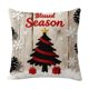 thumbnail image 2 of Funda de almohada de lino, decoración navideña, funda de almohada navideña, decoración navideña, decoración de sofá, funda de almohada de lino para sofá de casa, decoración navideña, 45 x 45 cm, decor, 2 of 6