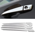 thumbnail image 3 of Cubiertas decorativas para manijas de automóviles, 8 piezas, adornos para manijas de puertas plateadas pulidas de acero, cubiertas para manijas de puertas, características mejoradas, 3 of 10