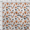 thumbnail image 3 of oneOone Polyester Spandex Tissu Orange Virus Médical Couture Projets d'Artisanat Tissus Imprimés au Yard 56 Pouces de Large, 3 of 4