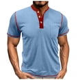 thumbnail image 2 of pstuiky camisetas para hombre, Sudadera con capucha de manga corta de color liso y estilo casual para hombre ropa de hombre m, 2 of 4