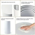 thumbnail image 5 of Vincidern Cylinder Pedestal Stands for Party White 3Pcs Cylinder Tables for Parties Pedestal Display Plinth Pillars for Wedding Birthday Party Art Decor 23.6", 25.5", 27.5", 5 of 15