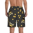 thumbnail image 3 of Bixox Men's Bumblebee printing Casual Classic Fit Short Summer Beach Shorts, 3 of 6