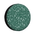 thumbnail image 1 of Fotbe Green Christmas Funda de Llanta de Repuesto con Estampado, Engrosada, Ajuste Universal para Jeep, Remolque, RV, SUV, Camión-17 inch, 1 of 6