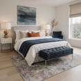 thumbnail image 2 of KUETH 9'X12' Area Rugs Machine Washable Rugs for Living Room, Non Slip Flat Pile Rug with Rubber Backing, Rug for Entryway Bedroom Dining Room Home Office, 2 of 3