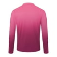 thumbnail image 5 of UAYOTSE Men's Long Sleeve Polo Shirt Dress Button Collared Golf Tops,M Red, 5 of 5