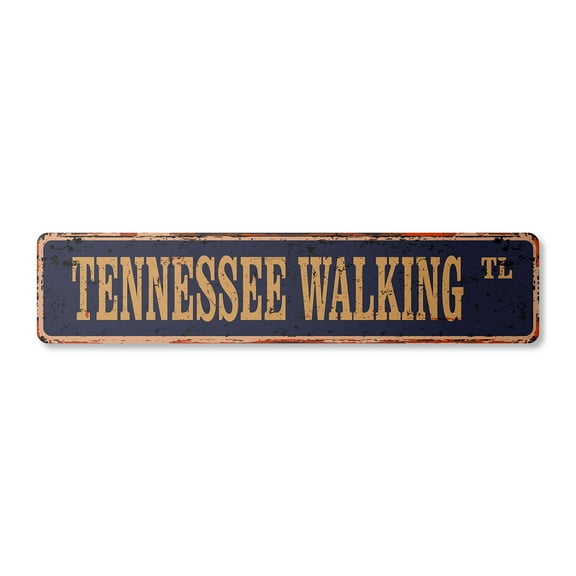 TENNESSEE WALKING HORSE Vintage Aluminum Street Sign horses farm walker trainer riding rustic metal tin | Indoor/Outdoor | 30" Wide