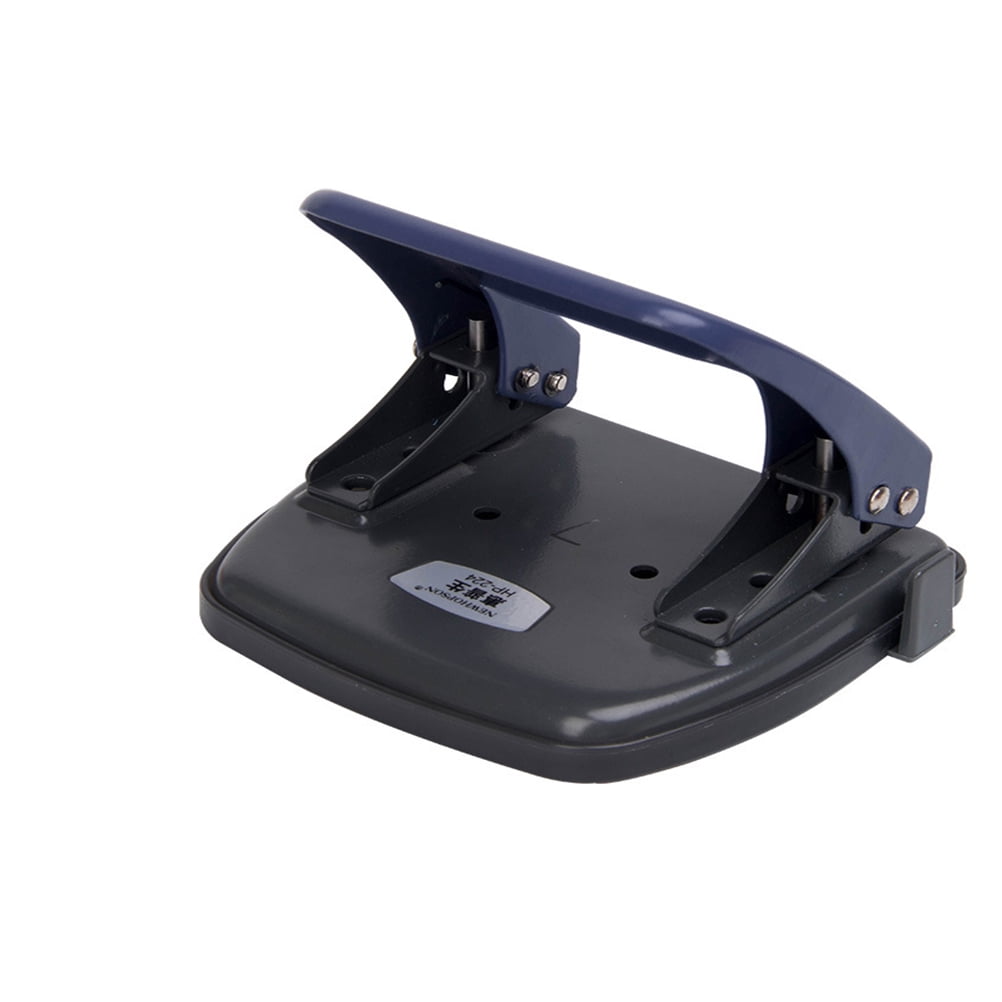 Masteelf 2pcs 2 Hole Punch Craft Paper Cutter Loose-Leaf Punches Scrapbooking Puncher DIY Tools Binding Supplies (Navy)