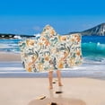 thumbnail image 2 of Yayeee Kids Hooded Towel with Hand Pockets Beach Soft Absorbent Bath Wrap 50 x 23.5 inch, Whimsical Leaves, 2 of 5