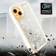 thumbnail image 6 of For iPhone 13 Pro Case Glitter Floating Liquid Shiny Quicksand Case for Women Girls Heavy Duty Shockproof Protective Case Hard PC Bumper Soft TPU Cover，Silver, 6 of 7