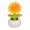 Yellow-4B-home supplies, variant on LEFTHIGH Home Yellow Resin Cactus Simulation Potted Small Fresh Home Desk Decor Car Ornament Craft Gift 6.2x3.6cm Valentine Gifts