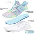 thumbnail image 5 of Kushyshoo Kids Sneakers Gradient Blue Running Tennis Athletic Shoes for Girls Size 2 (Big Kid), 5 of 5