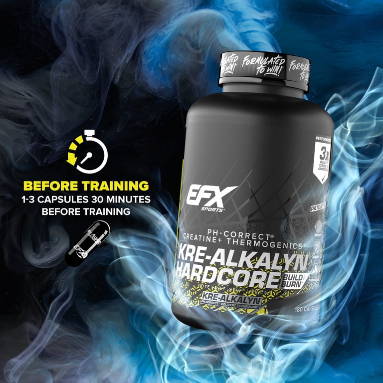EFX Sports Kre-Alkalyn Hardcore , Thermogenic pH Correct Creatine