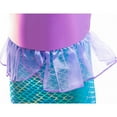thumbnail image 6 of Girls Mermaid Costume Dress with Accessories Halloween Birthday Princess Outfits Dress, 6-7Y, 6 of 8