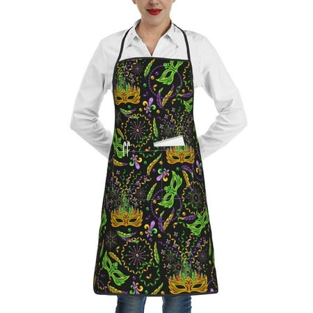 

Sikiie Carnival Mardi Gras3 Aprons for Kitchen Cooking Aprons Chef Apron for Men Women Chef