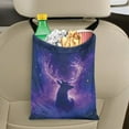 thumbnail image 5 of Yuyamidu Deer Car Trash Bag for Front/Back Seat Purple Galaxy Car Bin Bags Hanging Car Storage Bags Foldable Automotive Organizer Bag Car Decorative Accessory, 1 Piece, 5 of 7
