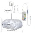 thumbnail image 3 of TETOU 3D Big Cloud Lightning Light Kit Music Sync Multicolor Lightning Changing Strip Lights Wireless Remote Home Bedroom Decor, 3 of 7