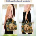thumbnail image 4 of FORMRS Womens Corduroy Tote Bag Crossbody Shoulder Handbag with Pocket, Flowers and Dog, 4 of 7