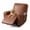 Red Brown, variant on Ileading Stretch Fabric 4-Piece Leather Fabric Recliner Chair Slipcovers, Dark Brown
